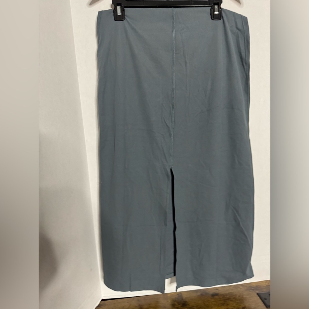 New Lululemon All Aligned Ribbed Midi Dress Size 6 Oil Blue - LW1FVAS RARE - Picture 8 of 8